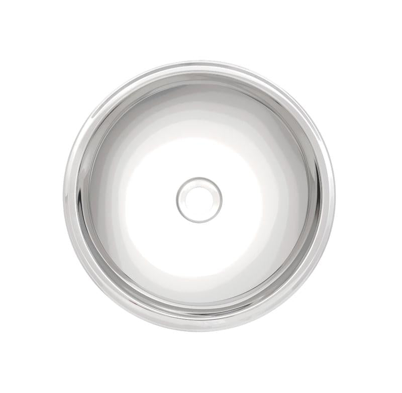 Cuba de Encaixe Redonda Inox Alto Brilho 24x10cm Tramontina 94101207