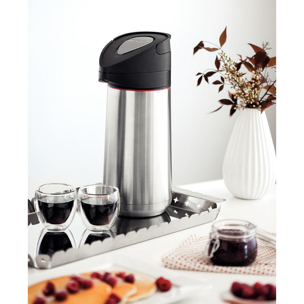 Garrafa Térmica Tramontina Exata em Aço Inox com Ampola de Aço 1,4 L