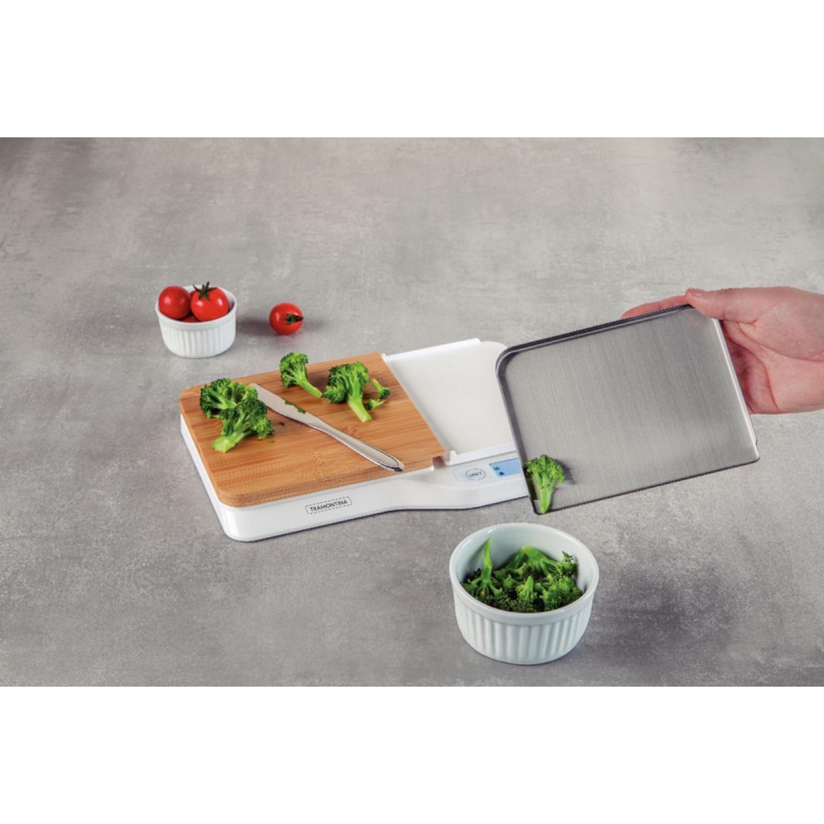 Balança Digital para Cozinha Tramontina Adatto com tábua de corte