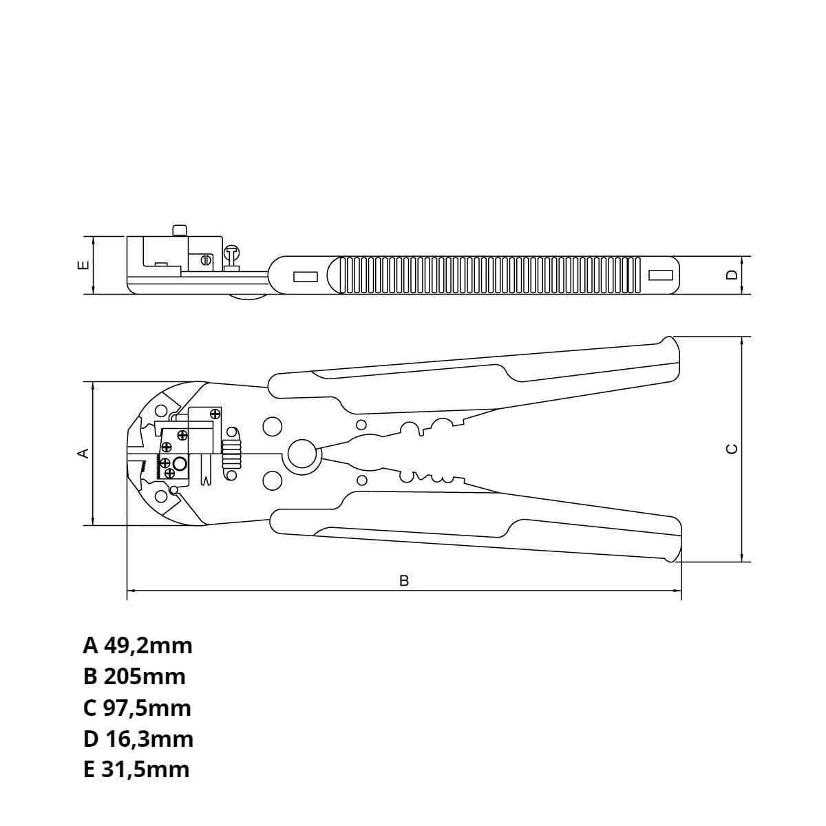 Alicate Desencapador de Fios Automático 8'' Tramontina PRO
