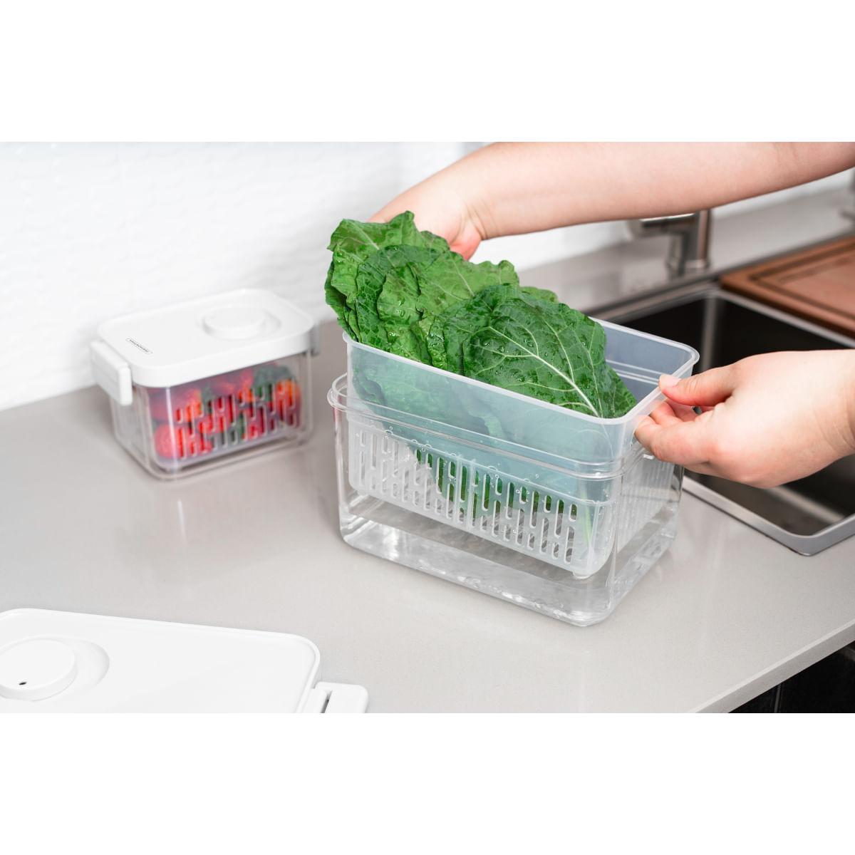 Pote Organizador de Geladeira Tramontina Organizzare com Controle de Umidade 6,2 L