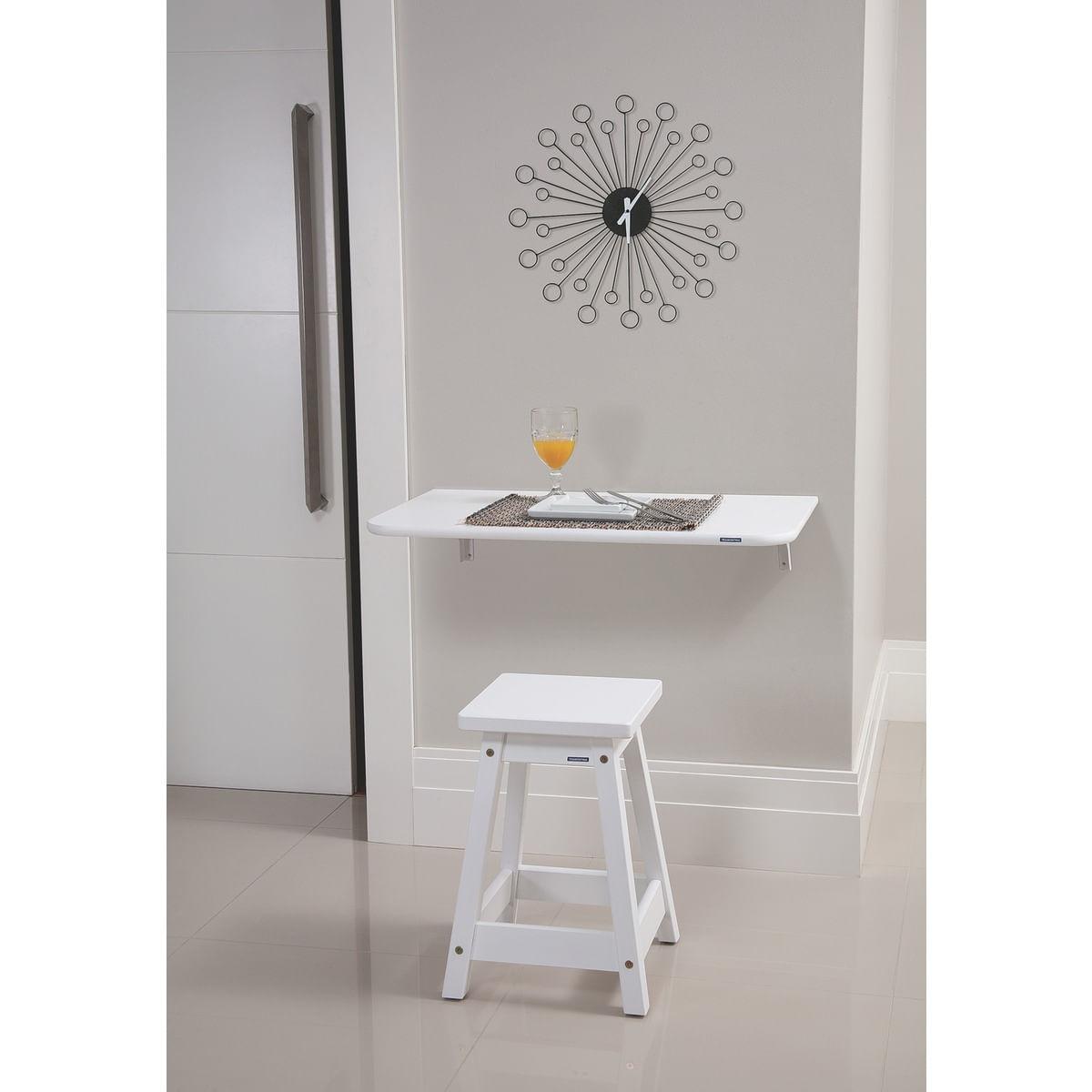Mesa Dobrável Branca Tramontina 75 x 45 cm 91734074