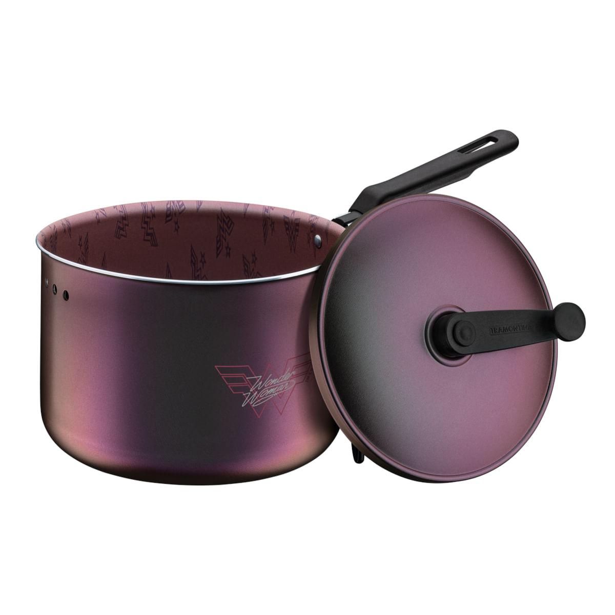 Pipoqueira Tramontina Mulher Maravilha em Alumínio Antiaderente Starflon Max Furta Cor 20 cm 3,5 Litros