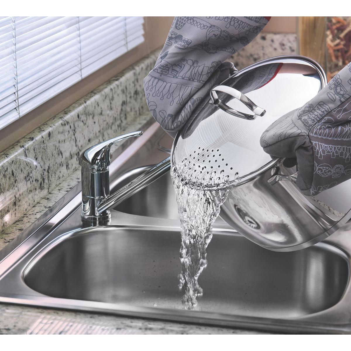 Espagueteira Tramontina Allegra Aço Inox com Fundo Triplo 22 cm 5,5 L