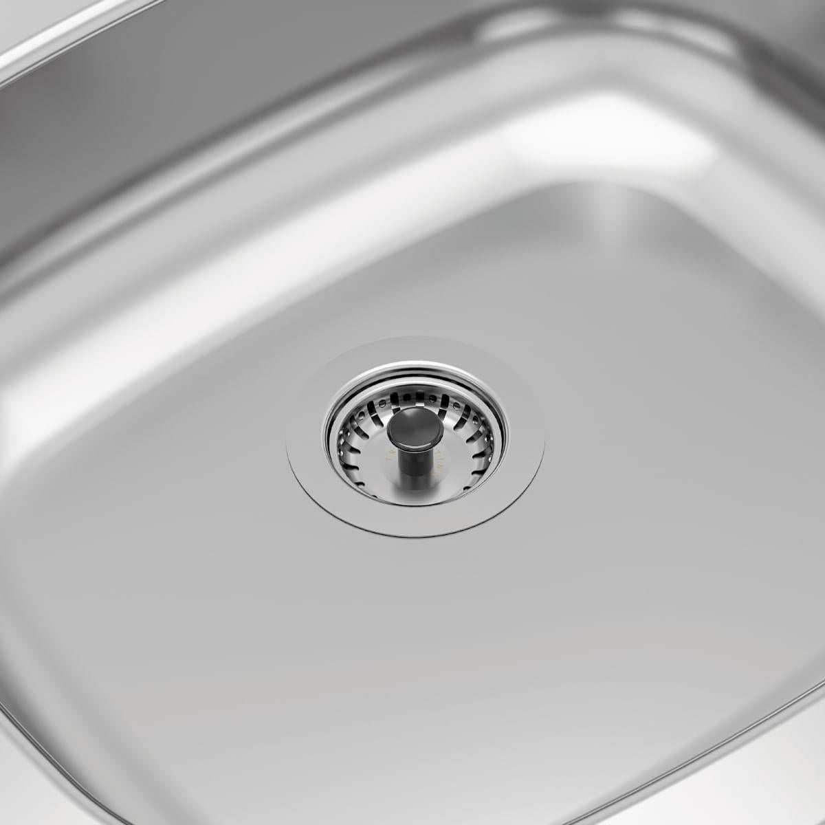 Válvula Tramontina 3.1/2" sem escape em Aço Inox e Polipropileno