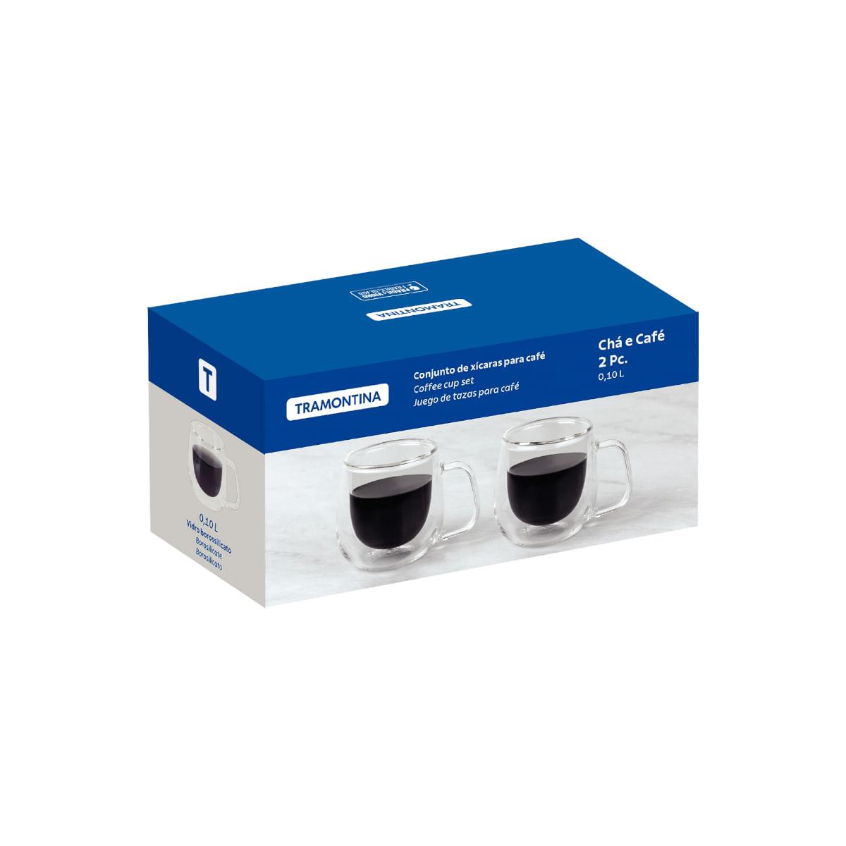Conjunto de Xícaras Tramontina para Café 2 Peças 100 ml