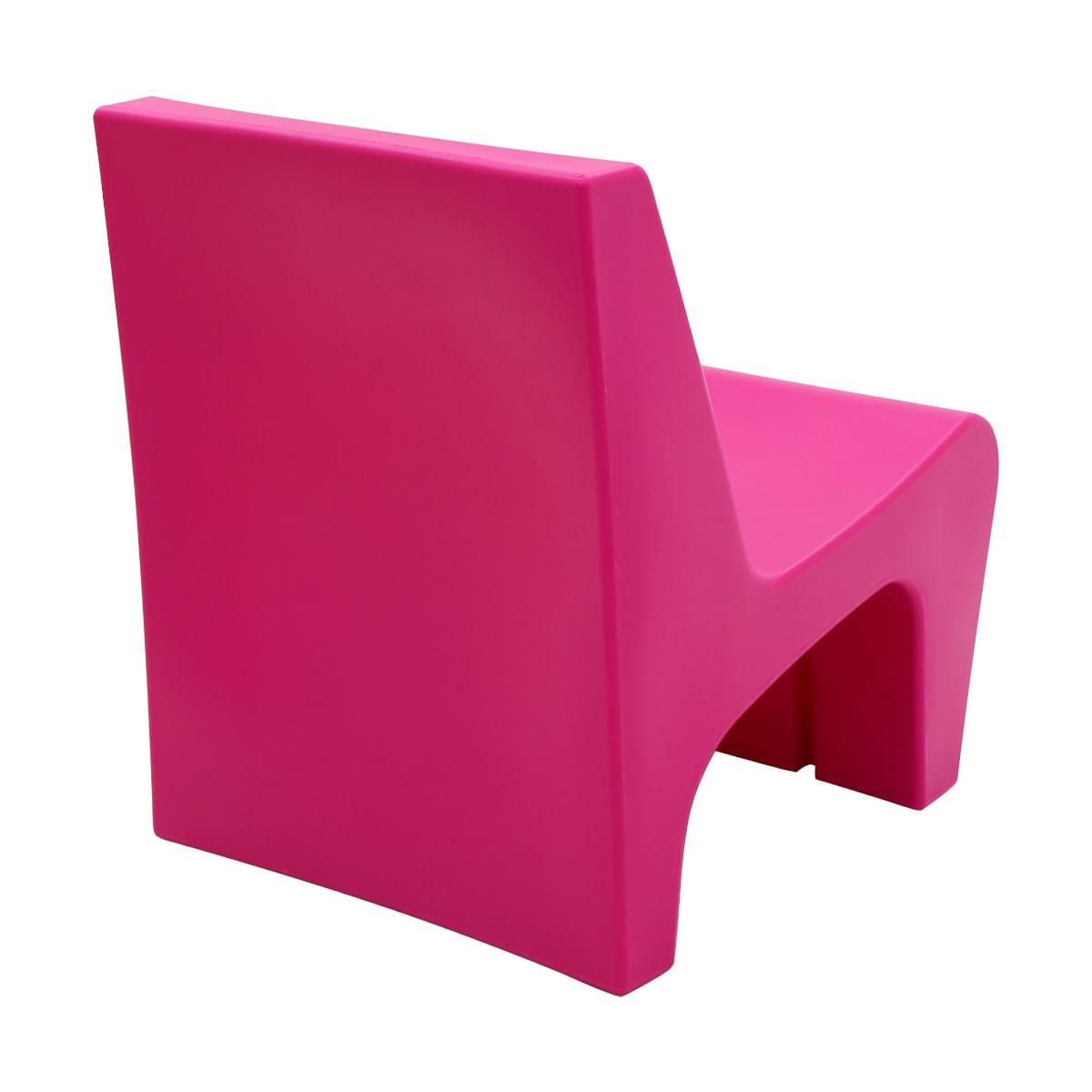 Poltrona Tramontina Berta em Polietileno Hot Pink