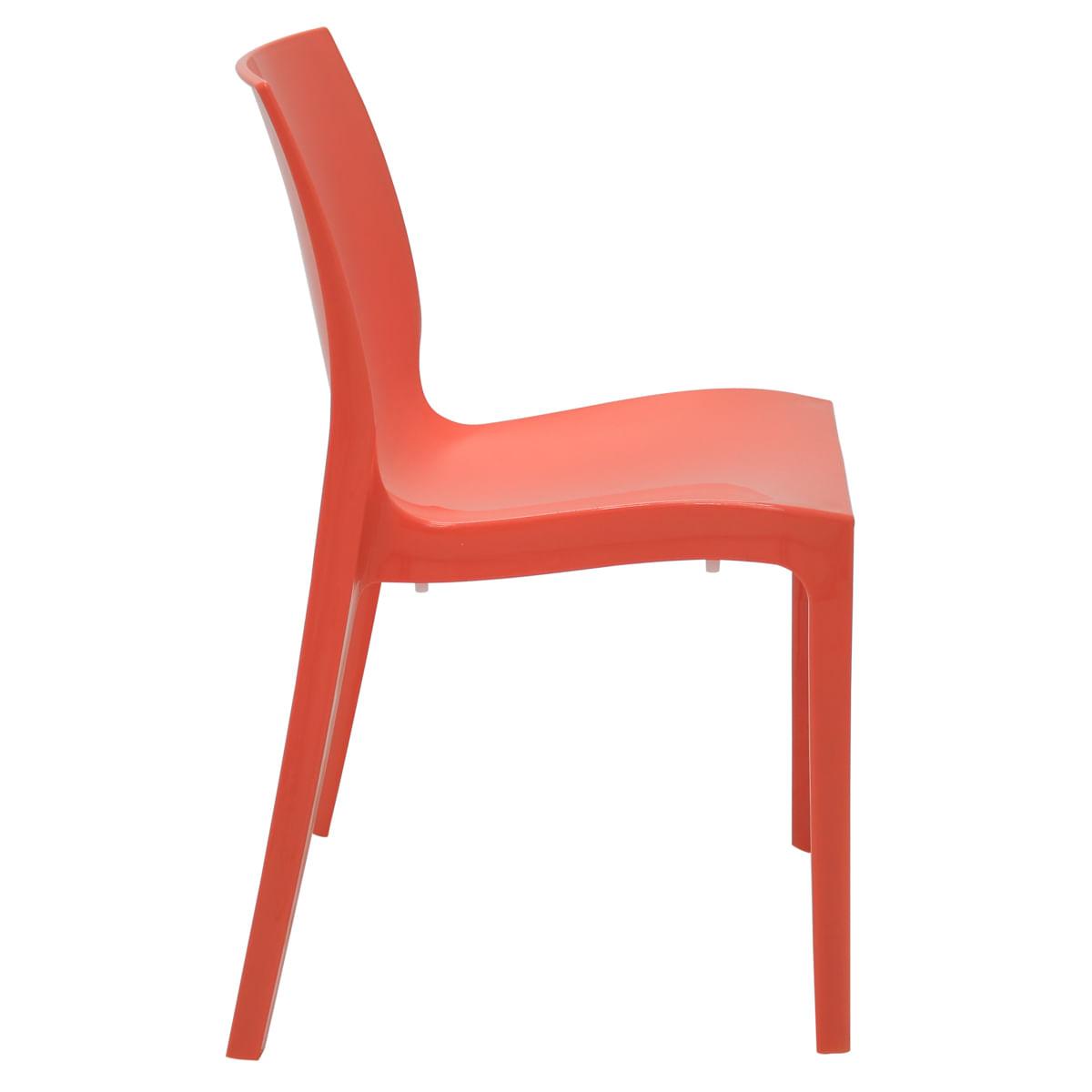 Cadeira Tramontina Alice Polida em Polipropileno Rosa Coral