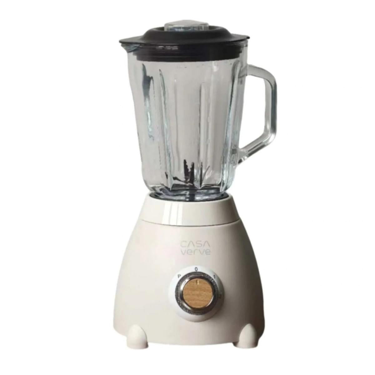 Liquidificador Turbo Power Jarra de Vidro 1,5 L Creme Vintage 220V Lucent Life