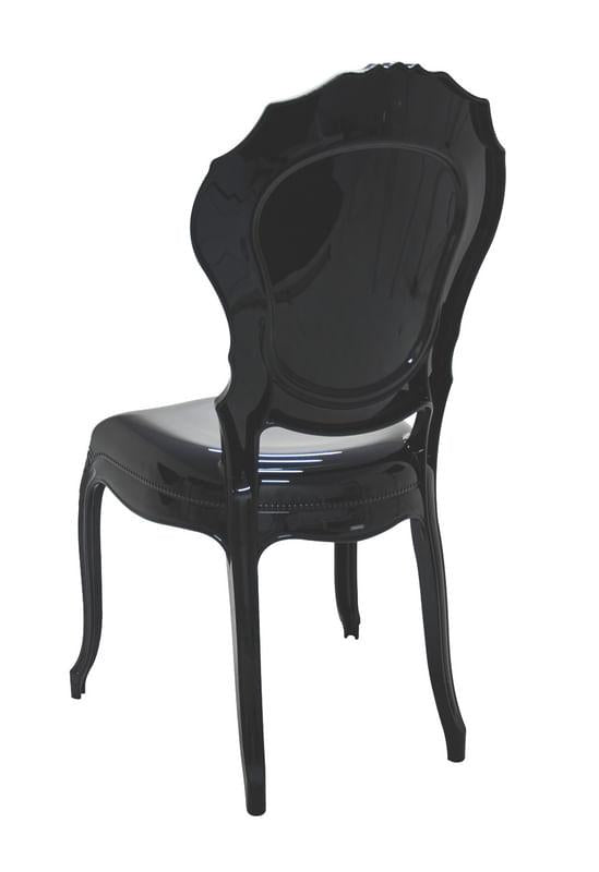 Cadeira Belle Époque em policarbonato preta Tramontina 92056009