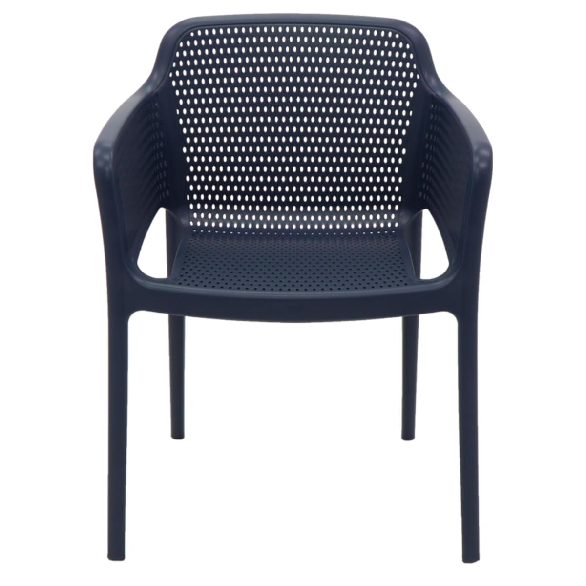 Cadeira Tramontina Gabriela Azul Navy em Polipropileno e Fibra de Vidro