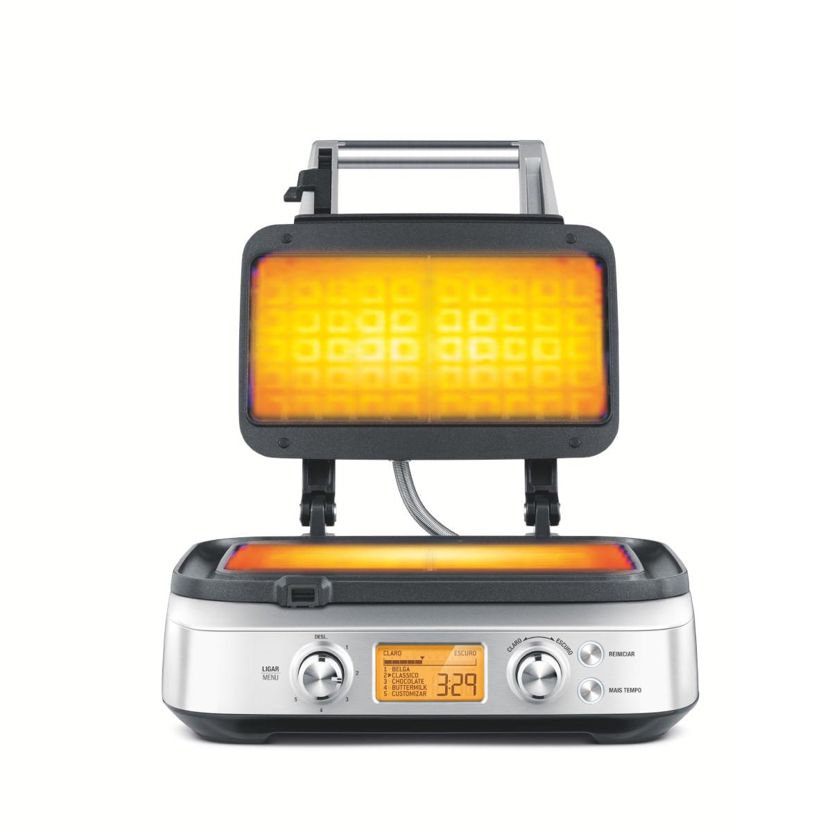 Máquina de Waffle Tramontina by Breville em Aço Inox Fosco 12 Funções 127 V