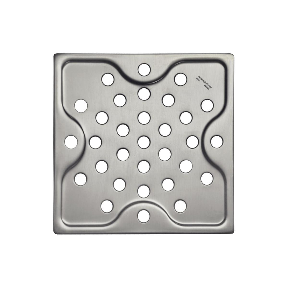 Ralo Simples Quadrado Aço Inox Acetinado 10x10cm Tramontina 94535002