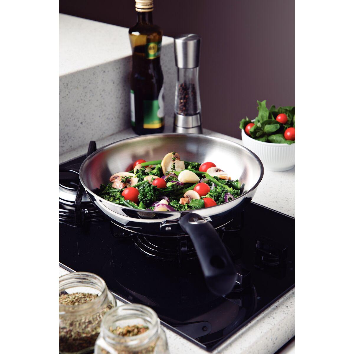 Jogo de Panelas Tramontina Solar Silicone em Aço Inox com Fundo Triplo 4 Peças