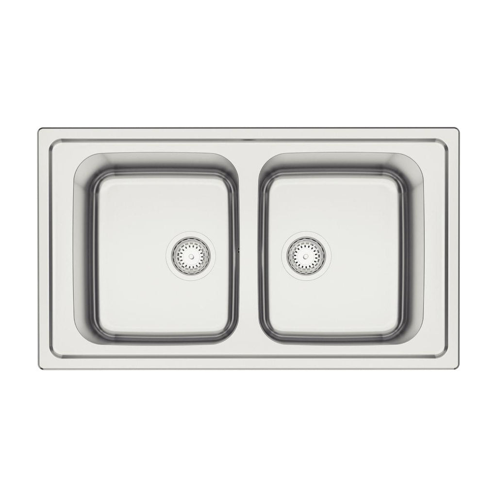 Cuba de Sobrepor Tramontina Marea Deep 2C 34 em Aço Inox Acetinado 86 x 50 cm Outlet