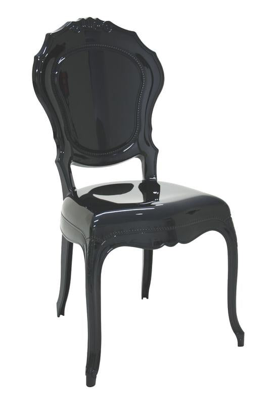 Cadeira Belle Époque em policarbonato preta Tramontina 92056009