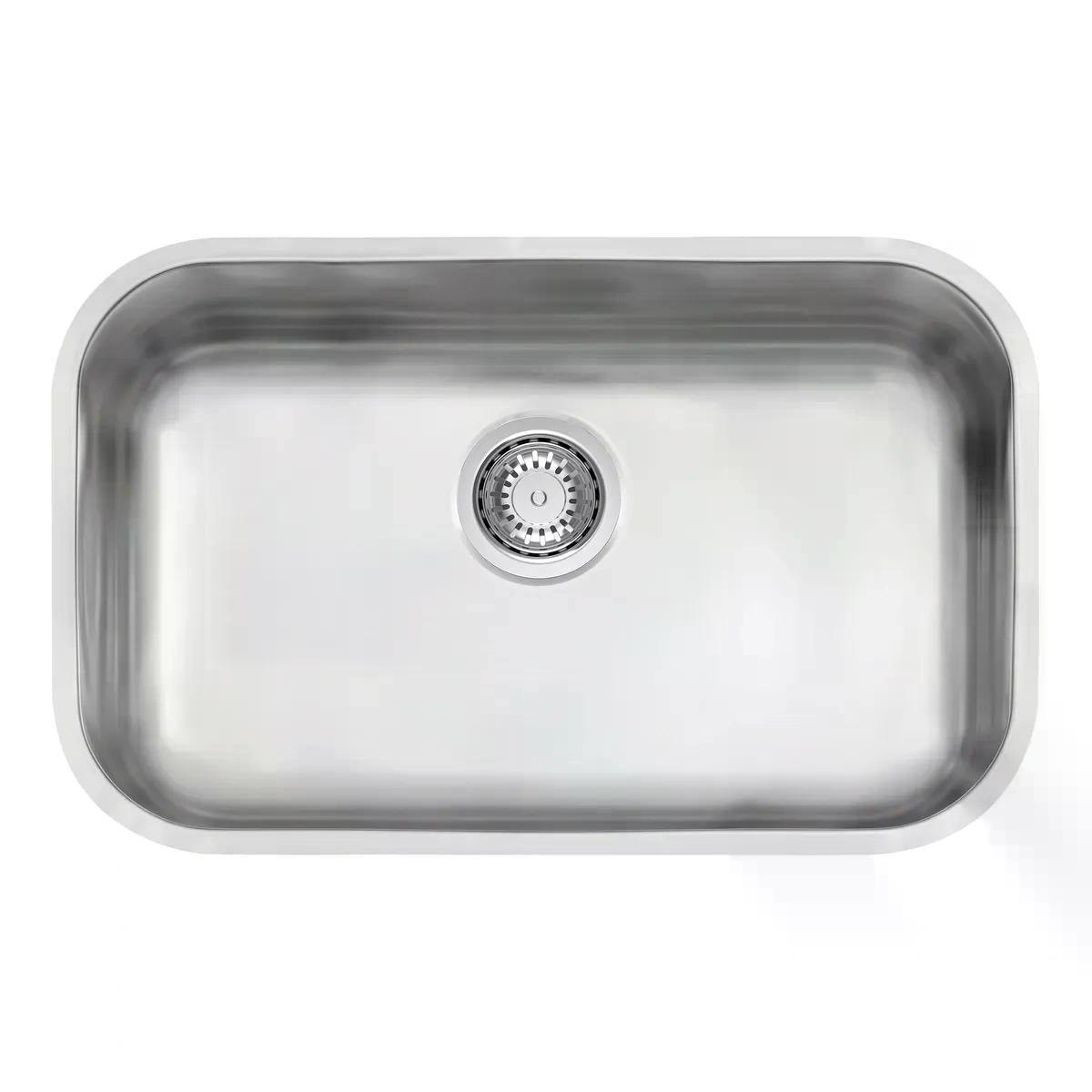 Cuba Tramontina Lavínia Plus 56 BL Inox Escovado 56 x 34 cm Válvula 4 1/2 pol
