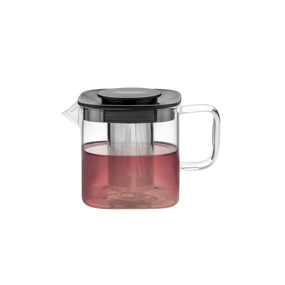 Bule para Chá Tramontina em Vidro e Aço Inox com Infusor 600 ml