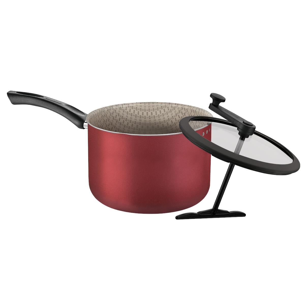 Pipoqueira Tramontina Paris em Alumínio Antiaderente Starflon Max Vermelho 22 cm 4,8 L