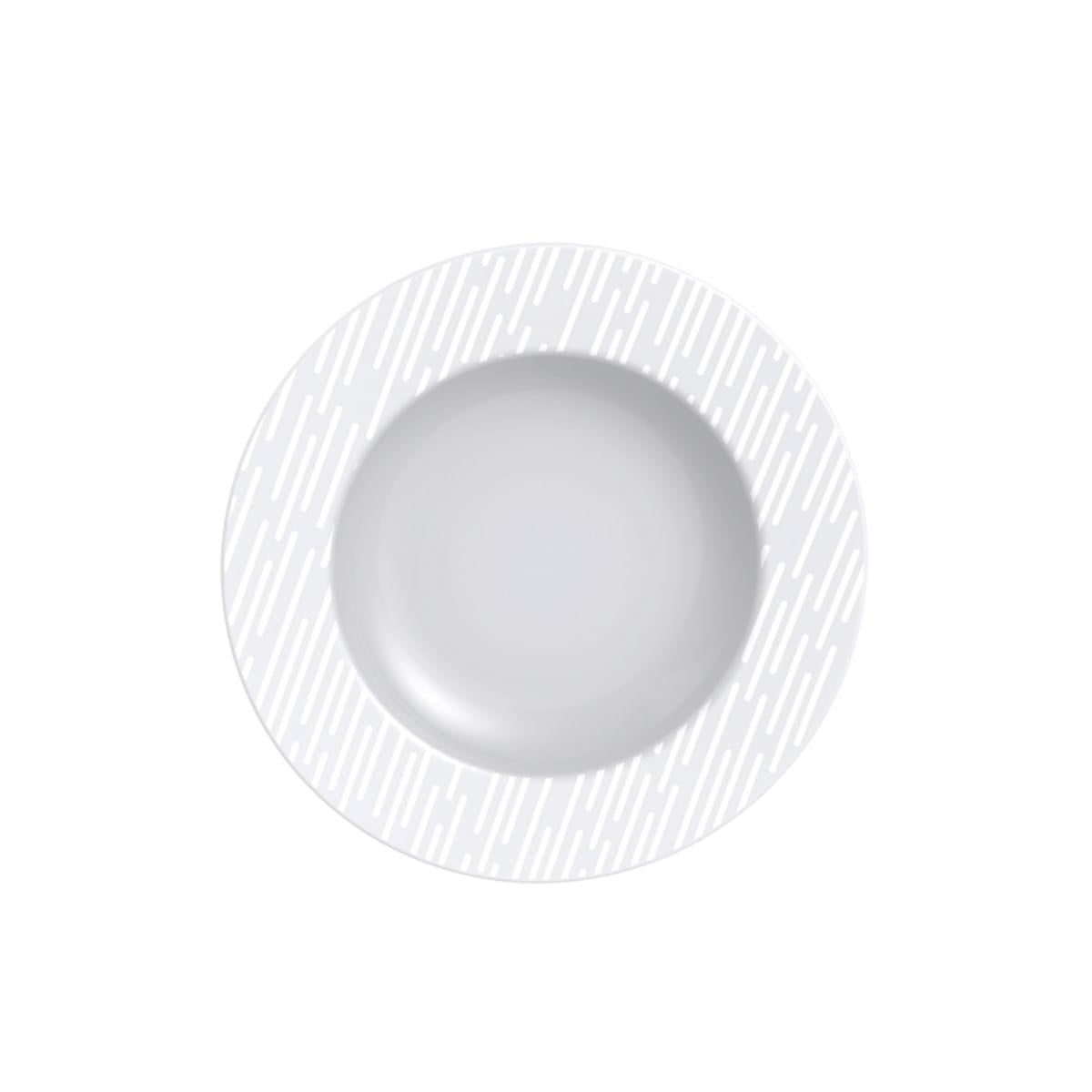 Jogo de Pratos Tramontina Marie em Porcelana Decorada 12 Peças