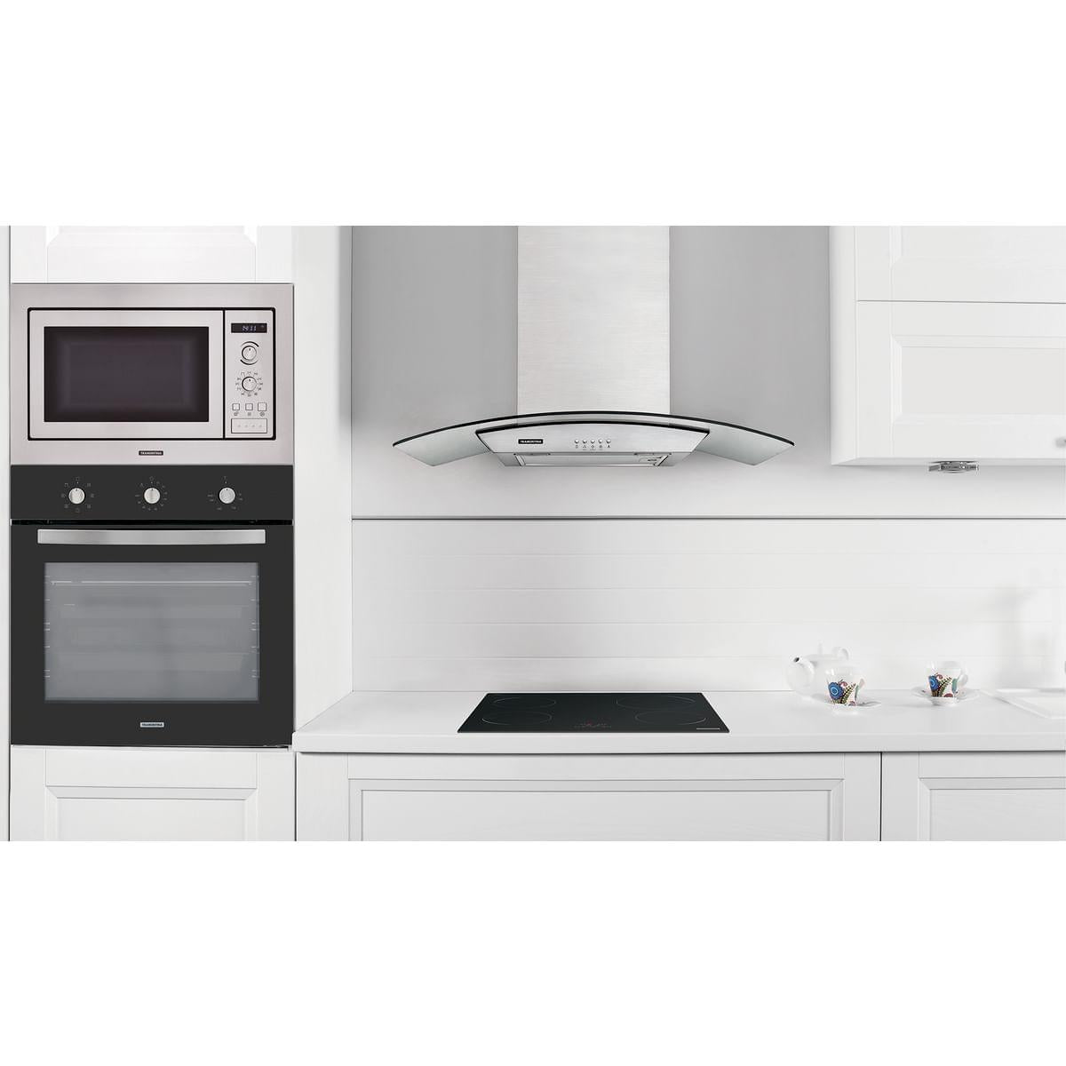 Forno Elétrico de Embutir Tramontina New Glass Cook Preto 7 Funções 71L 94867220