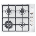 Cooktop a Gás Tramontina Square em Aço Inox Trempes em Ferro Fundido 4 Queimadores