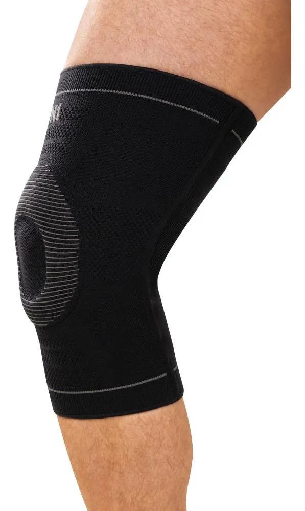 Joelheira Training N1 Sport Silicone Patelar Tamanho G Preta Preto