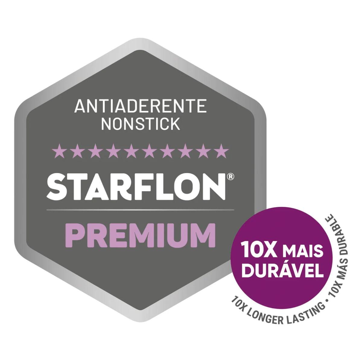 Forma para Bolo e Pudim Tramontina Alumínio Antiaderente Starflon Preto 20 cm 1,5 L