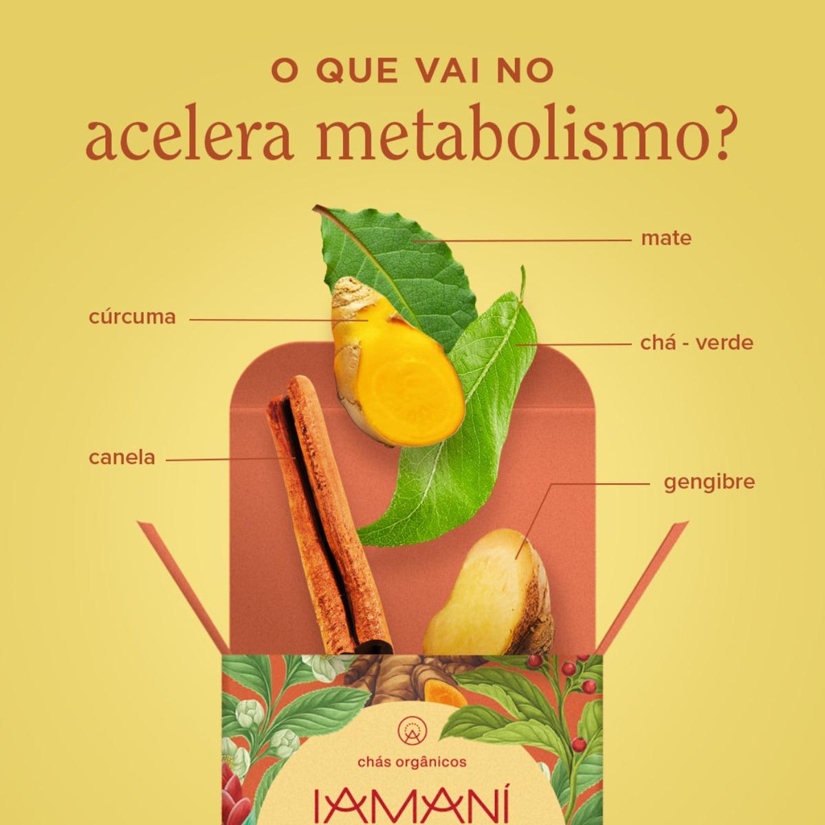 Chá Orgânico Iamaní Acelera Super Thermo 15 Sachês