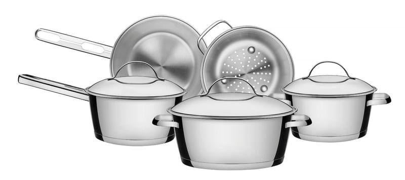 Jogo de Panelas Aço Inox 5 Peças ALLEGRA Tramontina 65650190