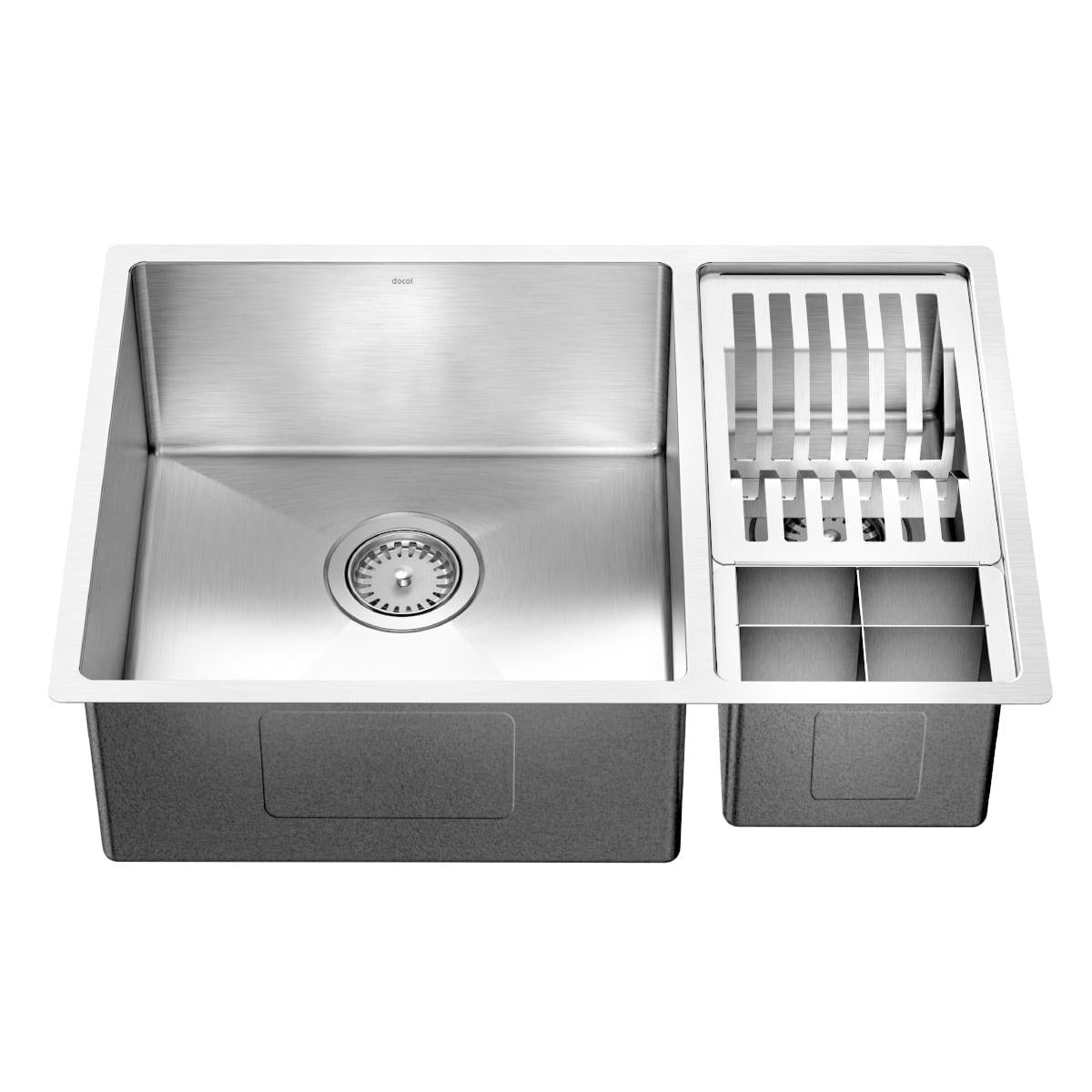 Cuba com Canal Equipado Docol Bistrô 66x44 cm em Aço Inox Escovado