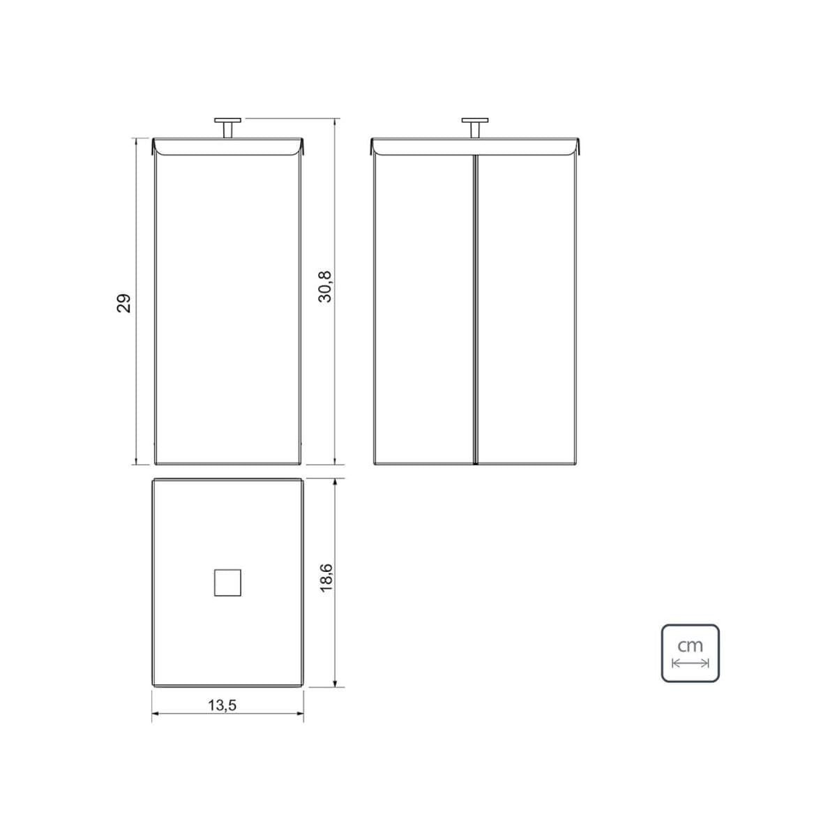 Lixeira Tramontina Luz Slim em Aço Inox Rose Matte 5,5 Litros Outlet