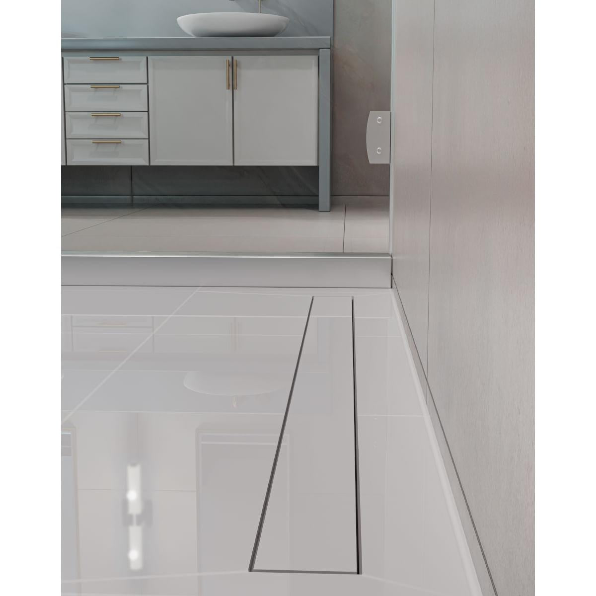 Ralo Neo Hidden Tramontina com Tampa em PVC 80x7,5 cm