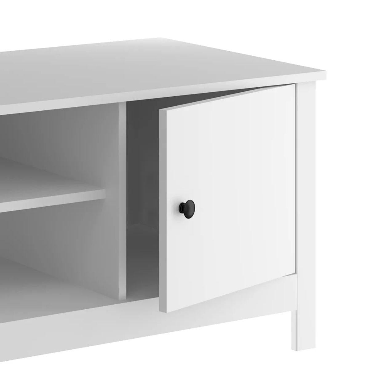Rack para TV 2 Portas 150x44x47 cm Branco Ditália