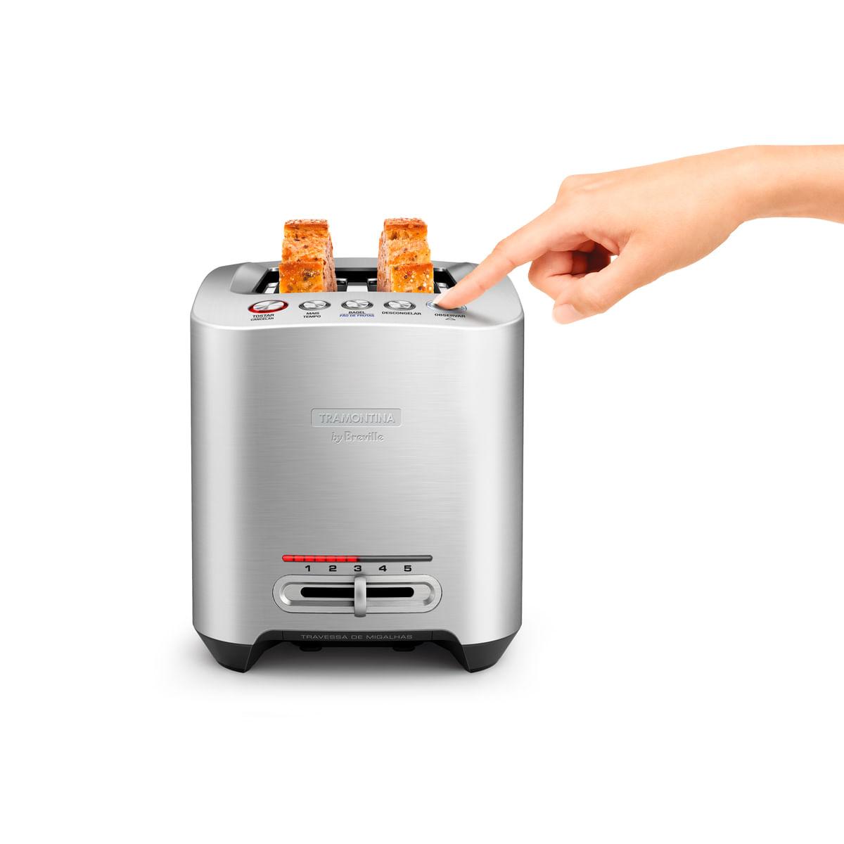 Torradeira Tramontina by Breville Smart em Alumínio Fundido 127 V