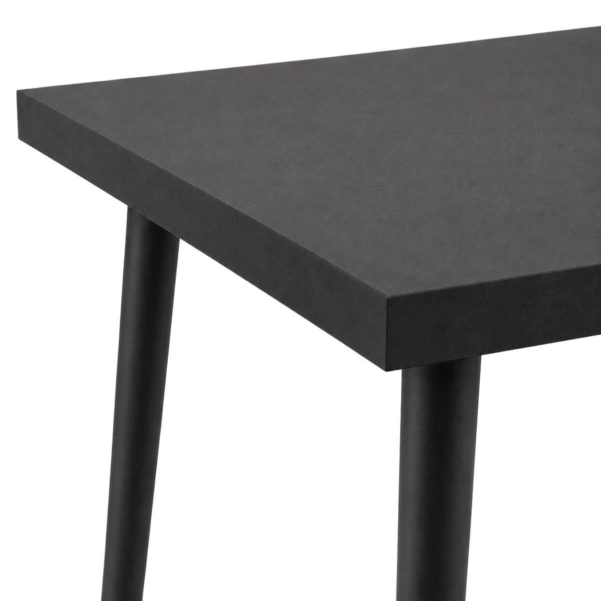 Mesa Quadrada Safira 70cm Black Total MDF e Madeira
