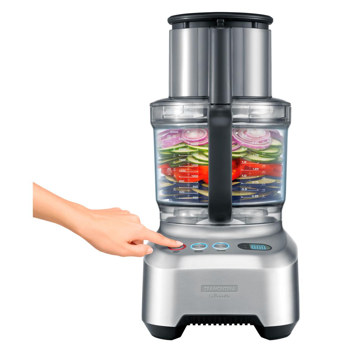Multiprocessador Slice Pro 3,7 Litros 1200 Watts 110V Tramontina 69020011
