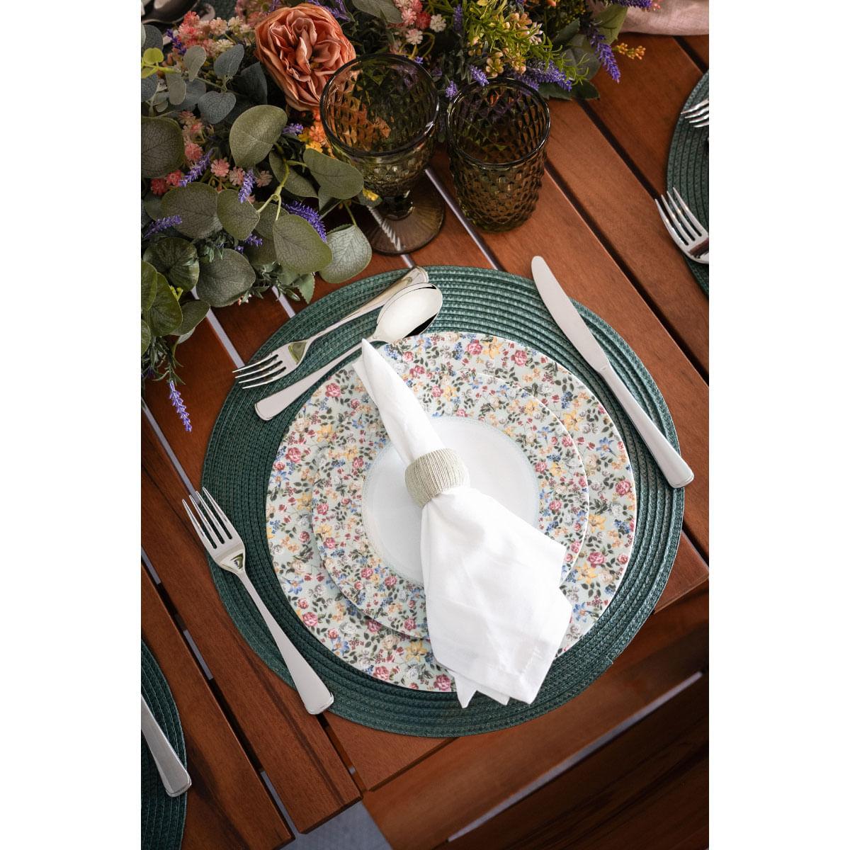Aparelho de Jantar Tramontina Dalina Porcelana Decorada 20 Peças