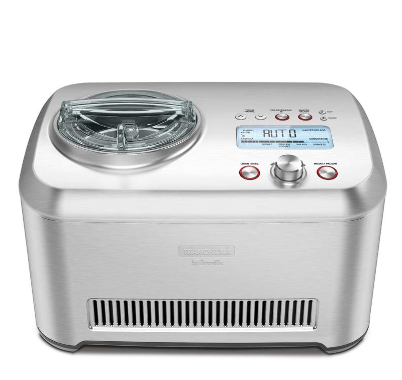 Sorveteira Tramontina by Breville Express em Aço Inox 12 Funções 1 L 127 V