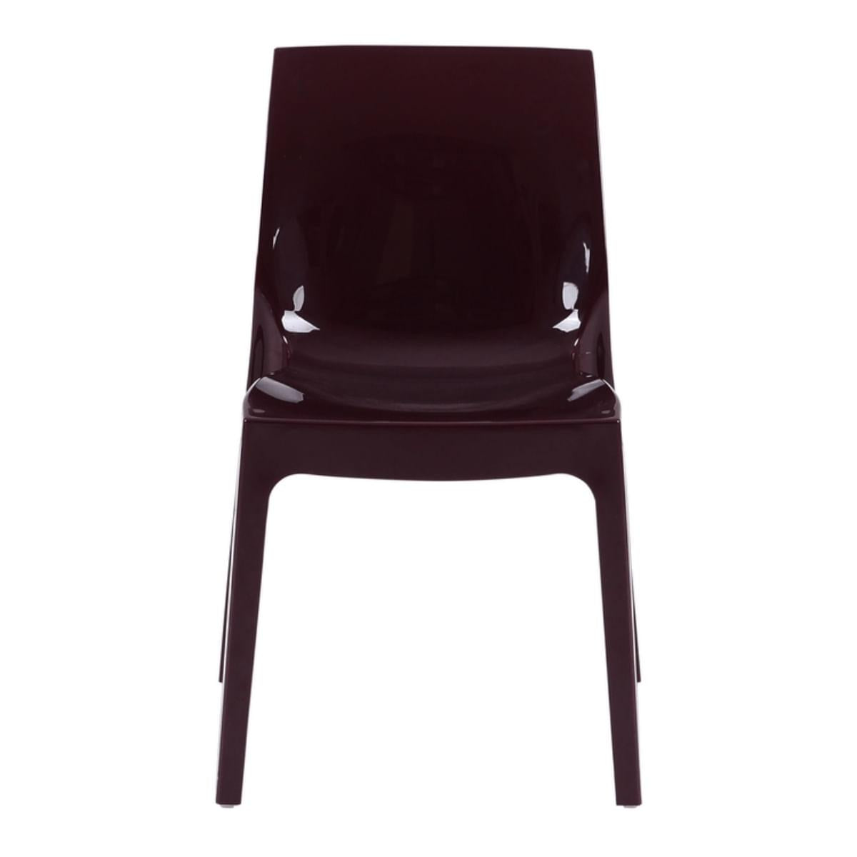 Cadeira Tramontina Alice Vermelho Garnet Brilho em Polipropileno