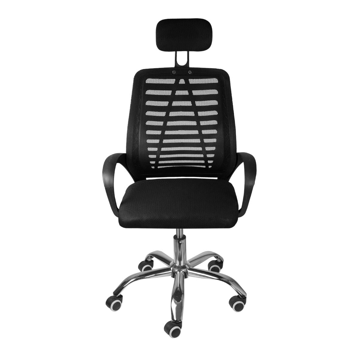 Cadeira de Escritório Giratória Viena Preto Encosto Tela Mesh Or Design