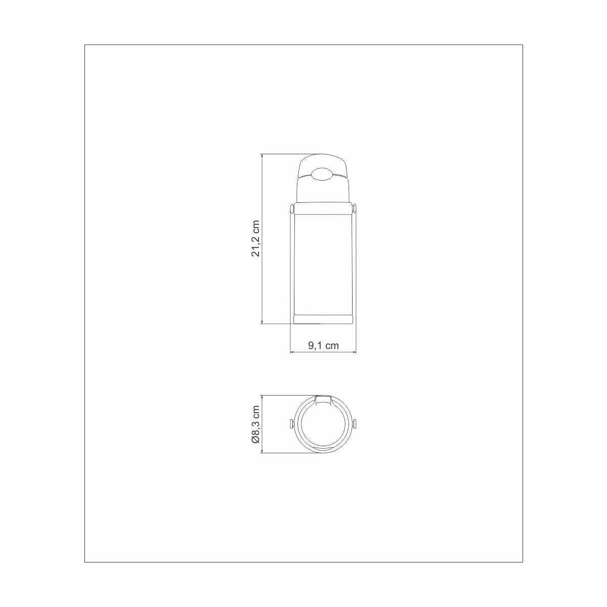 Garrafa Térmica Tramontina Infantil Unicórnio 500 ml 61647054