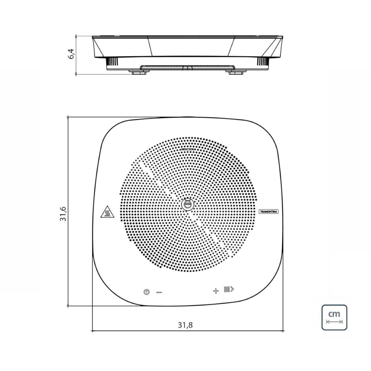 Cooktop Portátil Conectado Tramontina Guru por Indução