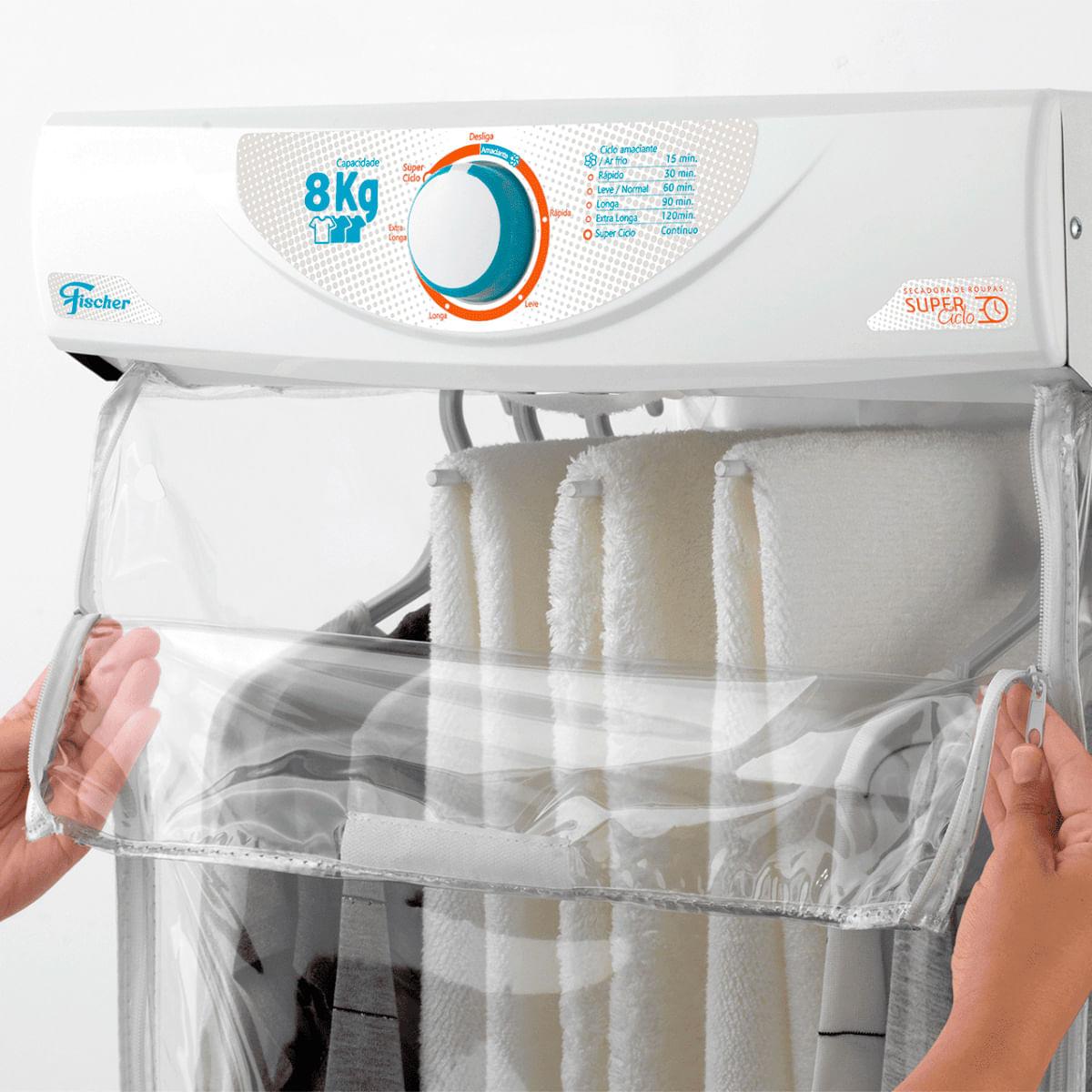 Secadora de Parede Fischer Super Ciclo 8 Kg com Timer Contínuo Branco 220V