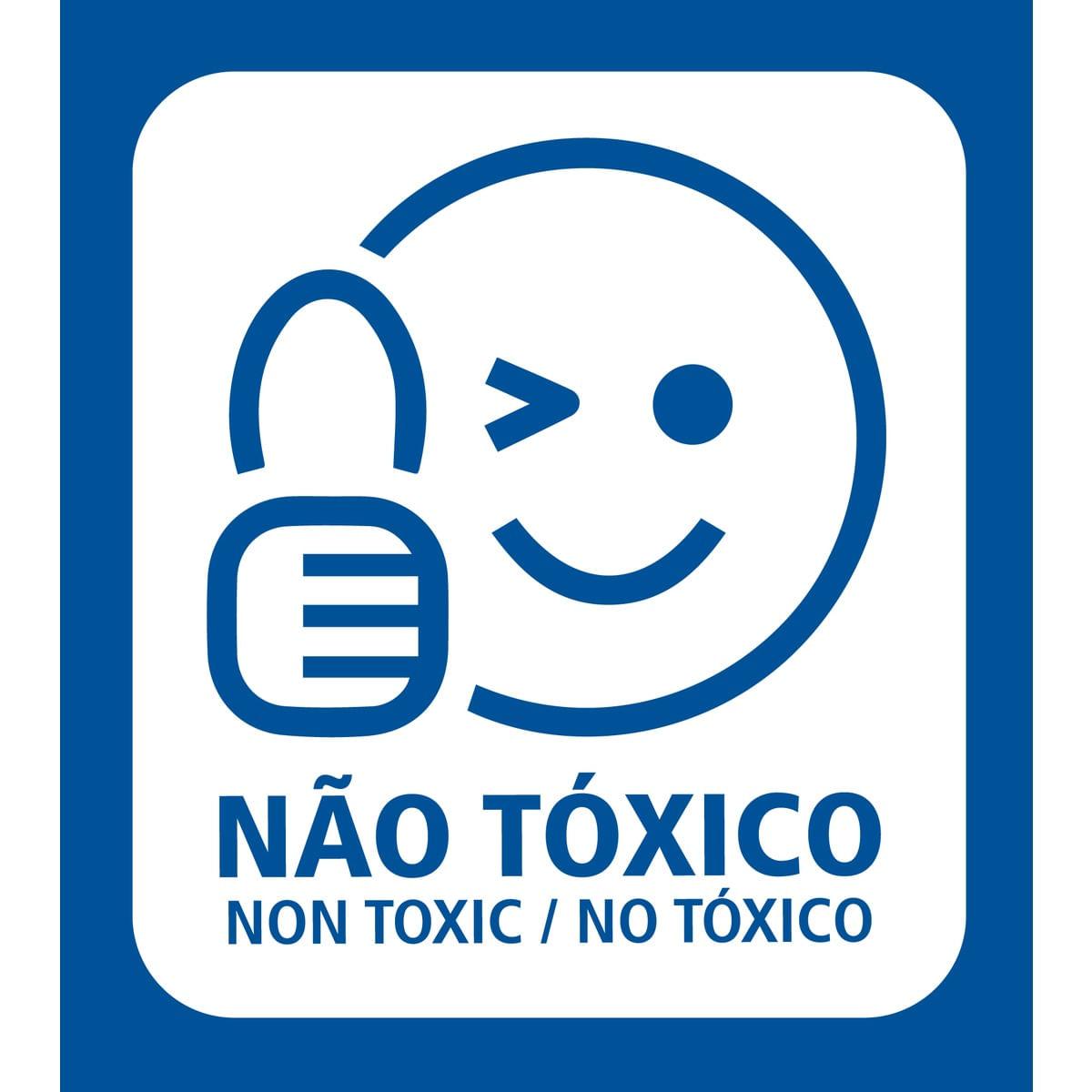Conjunto Infantil de Mesa e Cadeira Tramontina Beni Azul em Polipropileno com Quadro de Atividades