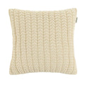Almofada Decorativa de Tricô Diana 45x45cm Giz Karsten