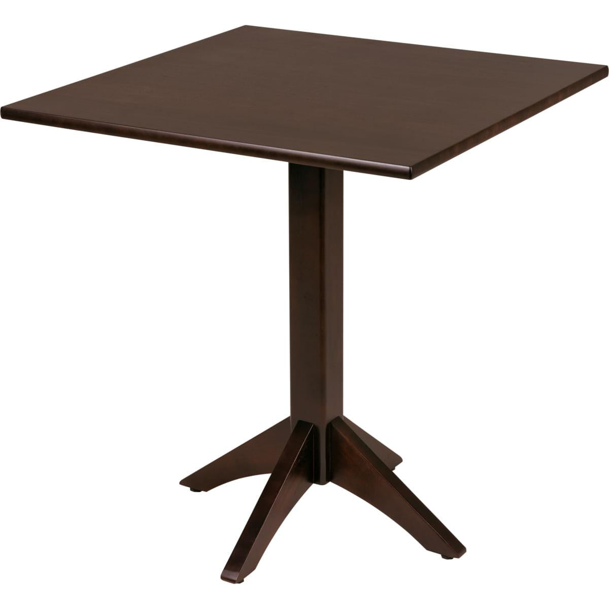 Mesa de Madeira Tramontina London Coluna Central Quadrada em Tauarí Tabaco 4 Lugares 70 cm