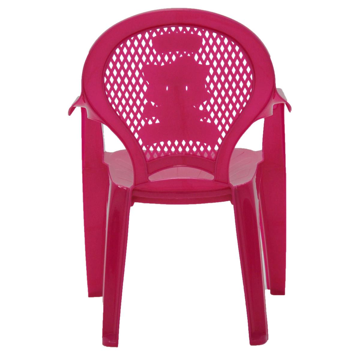 Cadeira Infantil Tramontina Catty Estampada em Polipropileno Rosa