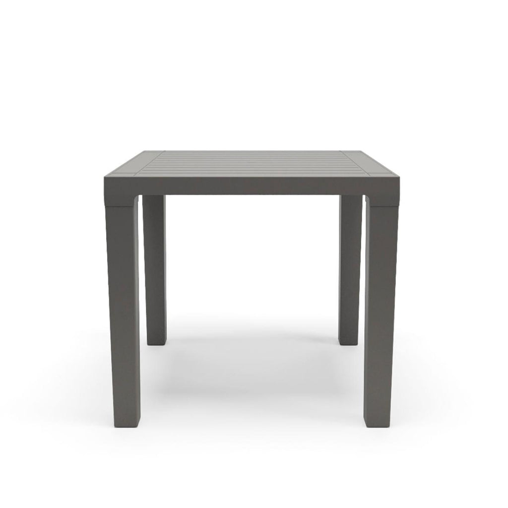 Mesa Niala Quadrada Cinza Basalto 80cm em Polipropileno Plaxmetal