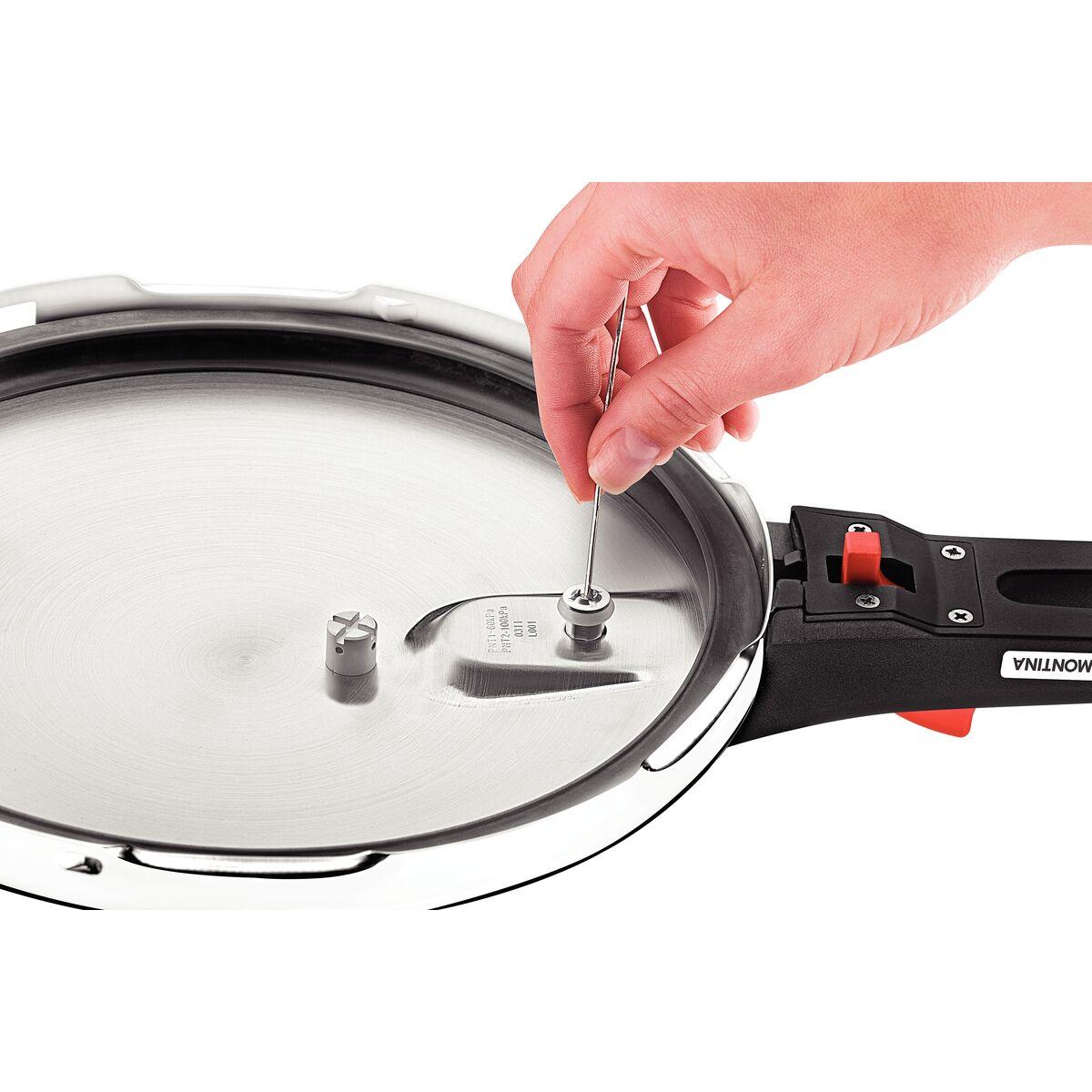 Panela de Pressão Tramontina Solar em Aço Inox 22 cm 4,5 Litros 5 Dispositivos de Segurança